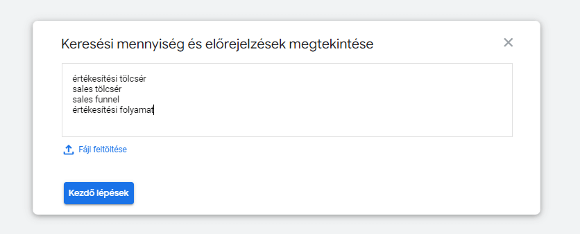 Hogyan működik a Google kulcsszótervező?